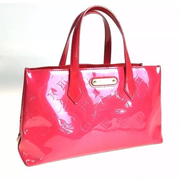 Louis Vuitton Wilshire handbag bag Vernis Pink - Picture 1 of 13